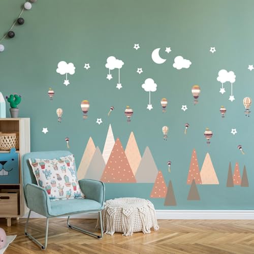 WALPLUS 50 Stück Flying Over Mountains Wandaufkleber, Wandbild, Kunst, Vinyl, Kinderzimmer, Dekorationen für Wohnzimmer, Kinderzimmer, Zuhause, entfernbare DIY-Wandaufkleber, Hotels, Café, WALPLUS 50 Stück Flying Over Mountains Wandaufkleber, Wandbild, Kunst, Vinyl, Kinderzimmer, Dekorationen für Wohnzimmer, Kinderzimmer, Zuhause, entfernbare DIY-Wandaufkleber, Hotels, Café, von WALPLUS