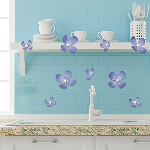 Walplus Kristall 3D Lila Blumen Wandsticker, Vinyl Mehrfarbig, 33.5 X 11.5 X 3 CM Walplus Kristall 3D Lila Blumen Wandsticker, Vinyl Mehrfarbig, 33.5 X 11.5 X 3 CM von WALPLUS