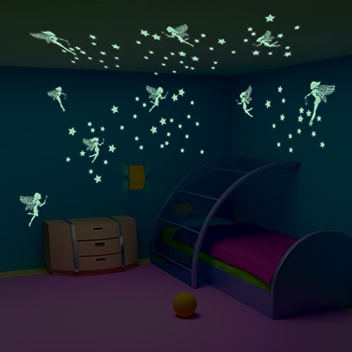 Walplus Leuchtet Im Dunkeln Magisch Feen Wandaufkleber, Vinyl, Mehrfarbig, 24 X 35 X 2 CM Walplus Leuchtet Im Dunkeln Magisch Feen Wandaufkleber, Vinyl, Mehrfarbig, 24 X 35 X 2 CM von WALPLUS