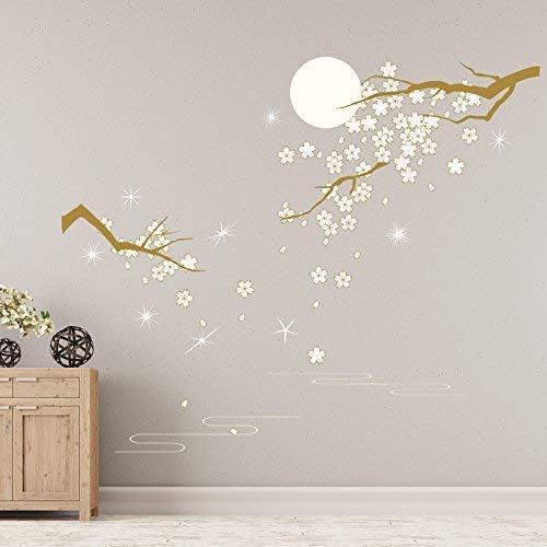 Walplus Wand Sticker Swarovski Kristall & Blüten Blumen Unter Mondschein Wandmalerei Aufkleber kunst Wohndeko Wohnzimmer Kinderzimmer Restaurant Hotel café Büro Dekor, bunt Walplus Wand Sticker Swarovski Kristall & Blüten Blumen Unter Mondschein Wandmalerei Aufkleber kunst Wohndeko Wohnzimmer Kinderzimmer Restaurant Hotel café Büro Dekor, bunt von WALPLUS