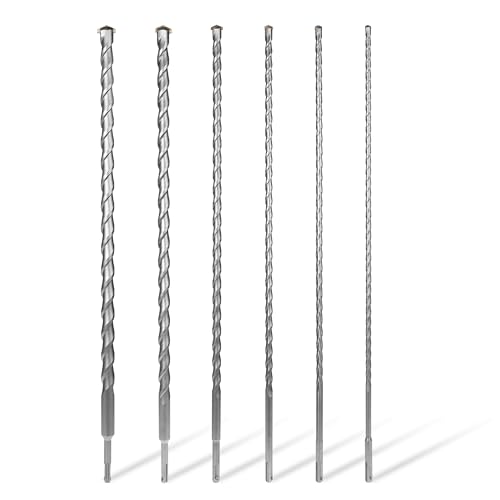 WALTER Gesteinsbohrerset 6tlg, Kraftvoll & Präzise durch Hartmetallbestückung, Länge 600 mm, 8, 10, 12, 16, 22 & 25mm Durchmesser, passend für SDS plus Systeme, Leistungsfähig & langlebig WALTER Gesteinsbohrerset 6tlg, Kraftvoll & Präzise durch Hartmetallbestückung, Länge 600 mm, 8, 10, 12, 16, 22 & 25mm Durchmesser, passend für SDS plus Systeme, Leistungsfähig & langlebig von WALTER