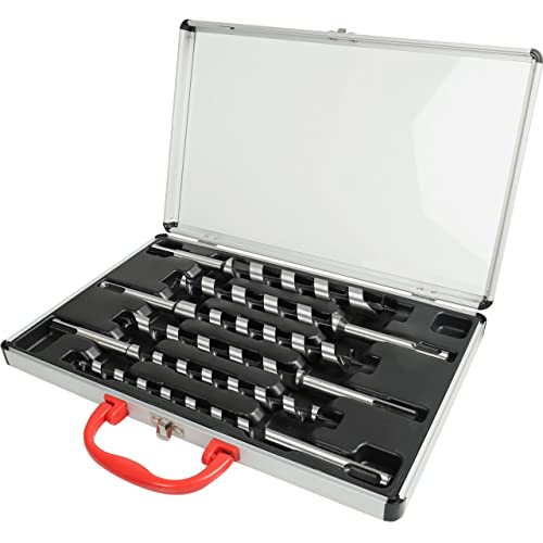 WALTER Schlangenbohrer-Set SDS+ 6 tlg., 230 mm Lang und Durchmesser zwischen 10 mm und 20 mm, aus Karbonstahl, spezielle Schneidegeometrie für saubere Schnittkanten, inkl. robuster Aufbewahrungskoffer WALTER Schlangenbohrer-Set SDS+ 6 tlg., 230 mm Lang und Durchmesser zwischen 10 mm und 20 mm, aus Karbonstahl, spezielle Schneidegeometrie für saubere Schnittkanten, inkl. robuster Aufbewahrungskoffer von WALTER