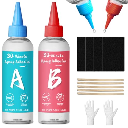 WAN2TLK 30 Minuten Epoxy Kleber 250ML, 2K Epoxidkleber, Transparent 2 Komponenten Epoxidharz Kleber Extra starker Klebstoff zum Kleben und Versiegeln von Metall, Kunststoff, Holz, Glas, Keramik WAN2TLK 30 Minuten Epoxy Kleber 250ML, 2K Epoxidkleber, Transparent 2 Komponenten Epoxidharz Kleber Extra starker Klebstoff zum Kleben und Versiegeln von Metall, Kunststoff, Holz, Glas, Keramik von WAN2TLK