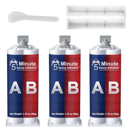 WAN2TLK 3pcs 5 Minuten Epoxidharz Kleber- 2 Komponenten Kleber in Transparent, Alleskleber Extra Stark zum Kleben und Versiegeln von Metall, Kunststoff, Holz, Glas, Stein, Keramik WAN2TLK 3pcs 5 Minuten Epoxidharz Kleber- 2 Komponenten Kleber in Transparent, Alleskleber Extra Stark zum Kleben und Versiegeln von Metall, Kunststoff, Holz, Glas, Stein, Keramik von WAN2TLK