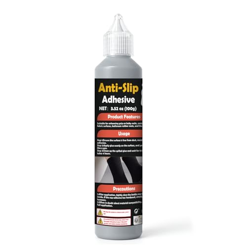 WAN2TLK Sock Stop Anti Rutsch 100g Grau - gummiartige Antirutsch-Farbe auf Wasserbasis (kein Latex), für Textilien, sicherer Halt auf glatten Böden, einfache Anwendung aus der Flasche von WAN2TLK