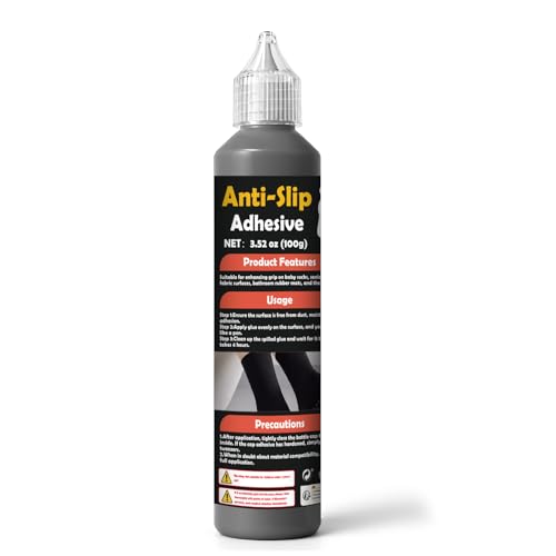 WAN2TLK Sock Stop Anti Rutsch 100g Schwarz - gummiartige Antirutsch-Farbe auf Wasserbasis (kein Latex), für Textilien, sicherer Halt auf glatten Böden, einfache Anwendung aus der Flasche von WAN2TLK