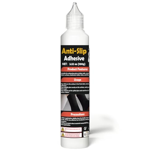 WAN2TLK Sock Stop Anti Rutsch 100g Weiß - gummiartige Antirutsch-Farbe auf Wasserbasis (kein Latex), für Textilien, sicherer Halt auf glatten Böden, einfache Anwendung aus der Flasche von WAN2TLK