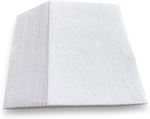 Wanderings Handgefertigte Blumen Samen Papier - 10.5x15 cm - Mit 50, Pflanzbare Samenpapierkarten Mit Eingebetteten Wildblumensamen Für Einladungen, Benachrichtigungen, Postkarten - 250gsm von WANDERINGS
