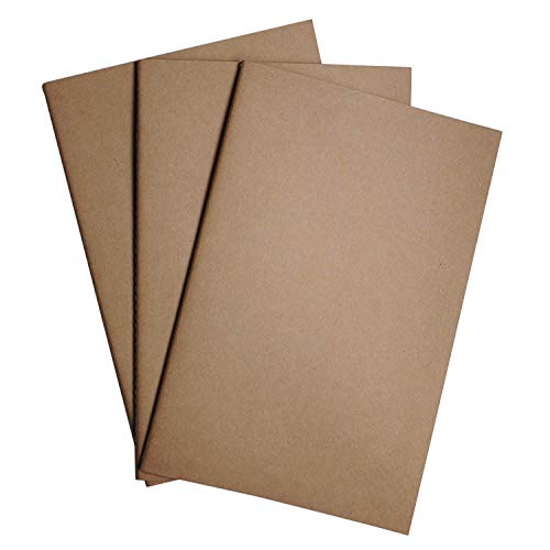 Wanderings A5 Gepunktetes Raster Travelers Notebook Einlage / A5 Journal Nachfüllung |14 cm x 21 cm | 3 Hefte, 240 Leere Seiten | Travelers Notebook Nachfüllungen Für Journale, Tagebücher, Planer von WANDERINGS