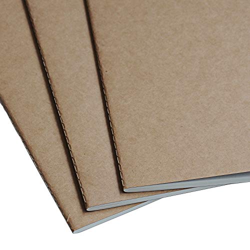 Wanderings A5 Kariertes Travelers Notebook Einlage / A5 Tagebuch Nachfüllung | 14cm x 21cm | 3 Hefte, 240 Leere Seiten | Travelers Notebook Nachfüllungen Für Tagebücher, Journale, Planer von WANDERINGS