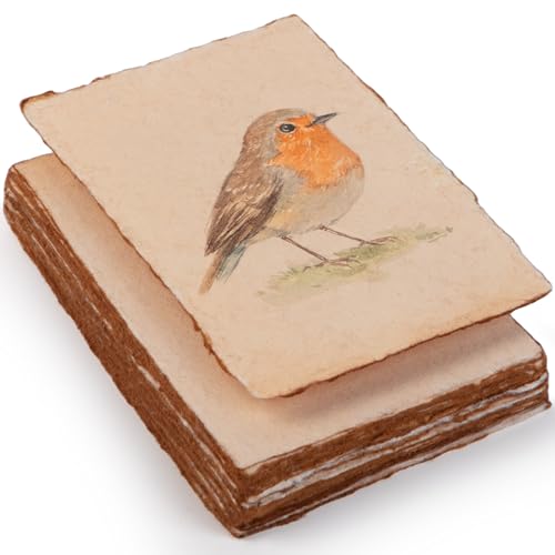 Wanderings Handgemachtes Vintage Büttenpapier - cm - 50 Blankoblätter - Ideal Für "Save The Date", Einladungen, Notizen, Diy Kunst & Handwerk - Dickes 150 gsm Recycling-Baumwollpapier Wanderings Handgemachtes Vintage Büttenpapier - cm - 50 Blankoblätter - Ideal Für "Save The Date", Einladungen, Notizen, Diy Kunst & Handwerk - Dickes 150 gsm Recycling-Baumwollpapier von WANDERINGS