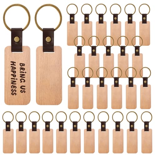 WANDGU Holz Schlüsselanhänger: 30 Stück Personalisiert Naturholz Schlüsselbund, Blanko Holz Schlüsselanhänger, Holzanhänger Schlüsselbund für Festliches, DIY Geschenk, Dekoration WANDGU Holz Schlüsselanhänger: 30 Stück Personalisiert Naturholz Schlüsselbund, Blanko Holz Schlüsselanhänger, Holzanhänger Schlüsselbund für Festliches, DIY Geschenk, Dekoration von WANDGU