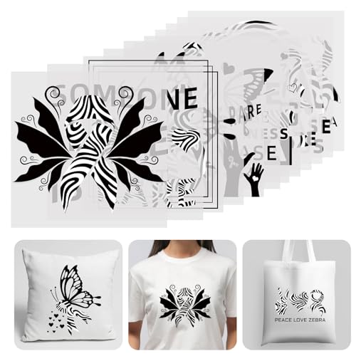 WANDIC 12 x Zebra-Band-Aufkleber zum Aufbügeln, für Seltene Krankheiten, für Wohltätigkeitsorganisationen, Event-Aufkleber für Kleidung, Dekorationen WANDIC 12 x Zebra-Band-Aufkleber zum Aufbügeln, für Seltene Krankheiten, für Wohltätigkeitsorganisationen, Event-Aufkleber für Kleidung, Dekorationen von WANDIC