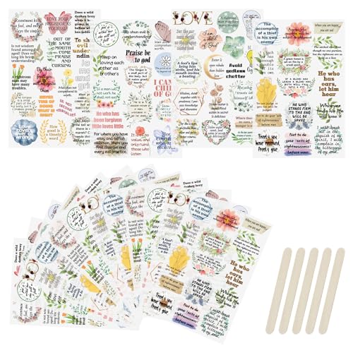 WANDIC 16 Blatt Rub-On-Transfer-Aufkleber, Bibel-Themen-Aufkleber, Wasserfeste Aufkleber, Tagebuch-Album-Aufkleber, Möbel- Und Bastel-Transfer-Aufkleber Für DIY-Scrapbooking WANDIC 16 Blatt Rub-On-Transfer-Aufkleber, Bibel-Themen-Aufkleber, Wasserfeste Aufkleber, Tagebuch-Album-Aufkleber, Möbel- Und Bastel-Transfer-Aufkleber Für DIY-Scrapbooking von WANDIC