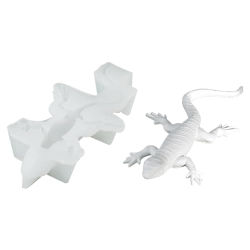 WANDIC 3D Eidechse Gecko Silikon Form 1-Stück Handgemachte Polymer Ton Form Tropf Form Gips Form Seife Form für Geschenk DIY Home Decor von WANDIC