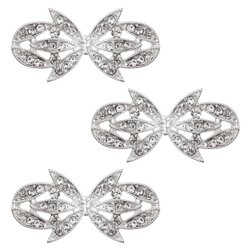 WANDIC Exquisiter Umhangverschluss, 3 Paar Strickjacken-Clips, Kragenverschluss, Kleid, Hemd, Brosche, Clips, Pullover, Schal-Verschluss für Party, Hochzeit, Arbeitskleidung WANDIC Exquisiter Umhangverschluss, 3 Paar Strickjacken-Clips, Kragenverschluss, Kleid, Hemd, Brosche, Clips, Pullover, Schal-Verschluss für Party, Hochzeit, Arbeitskleidung von WANDIC