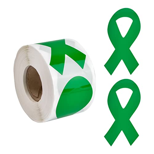 WANDIC Grüner Band-Aufkleber, 250 Stück, grünes Band, Bewusstseins-Aufkleber, Etiketten, Rolle, grüne Gesundheit, Krebs, Hoffnung, Bewusstseinsband, Versiegelung für Veranstaltungen, Geschenk WANDIC Grüner Band-Aufkleber, 250 Stück, grünes Band, Bewusstseins-Aufkleber, Etiketten, Rolle, grüne Gesundheit, Krebs, Hoffnung, Bewusstseinsband, Versiegelung für Veranstaltungen, Geschenk von WANDIC