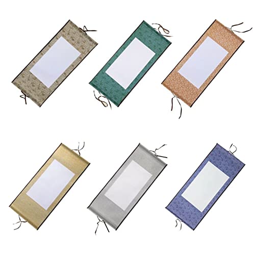 WANDIC Leere hängende Schriftrolle, 6 Leere chinesische Papierrollen, Kalligraphie-Papier-Banner, Schriftrollen zum Malen, Kalligraphie, Kunst Schreiben WANDIC Leere hängende Schriftrolle, 6 Leere chinesische Papierrollen, Kalligraphie-Papier-Banner, Schriftrollen zum Malen, Kalligraphie, Kunst Schreiben von WANDIC