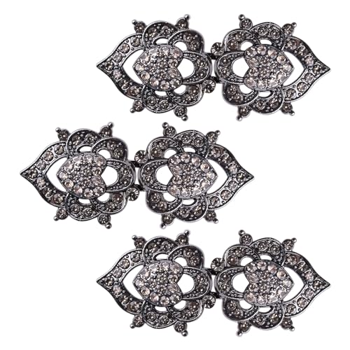 WANDIC Umhangverschluss-Verschlüsse, 3 Stück 6.4 cm Kappenclip Mit Strasssteinen, Vintage-Pulloverknöpfe, Schmuckclips Für Kleidung, Pullover, Schal WANDIC Umhangverschluss-Verschlüsse, 3 Stück 6.4 cm Kappenclip Mit Strasssteinen, Vintage-Pulloverknöpfe, Schmuckclips Für Kleidung, Pullover, Schal von WANDIC