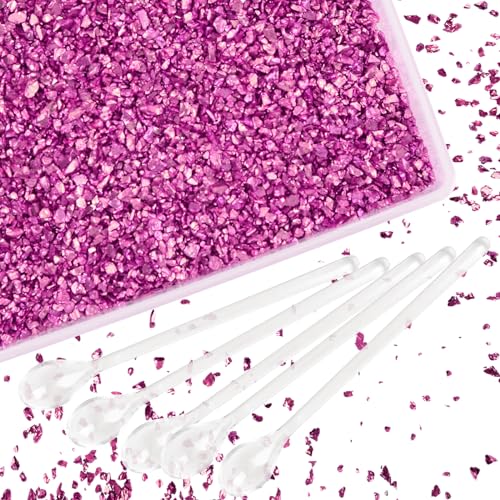 WANDIC Zerkleinertes Glas, 200 g, 2–4 mm, dunkelrosa, zerbrochenes Glas, unregelmäßige metallische Späne, Füllstoffe, Streusel für Harzhandwerk, Nagelkunst, Malerei WANDIC Zerkleinertes Glas, 200 g, 2–4 mm, dunkelrosa, zerbrochenes Glas, unregelmäßige metallische Späne, Füllstoffe, Streusel für Harzhandwerk, Nagelkunst, Malerei von WANDIC