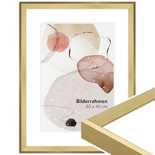 WANDStyle Bilderrahmen Gold 50x60 cm aus Holz im Vintage-Stil zum Aufhängen, Posterrahmen Made in Germany - H790 WANDStyle Bilderrahmen Gold 50x60 cm aus Holz im Vintage-Stil zum Aufhängen, Posterrahmen Made in Germany - H790 von WANDStyle
