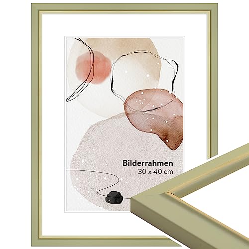 WANDStyle Bilderrahmen Hellgrün 20x30 cm aus Holz im Landhaus-Stil zum Aufhängen, Fotorahmen Made in Germany - H340 WANDStyle Bilderrahmen Hellgrün 20x30 cm aus Holz im Landhaus-Stil zum Aufhängen, Fotorahmen Made in Germany - H340 von WANDStyle