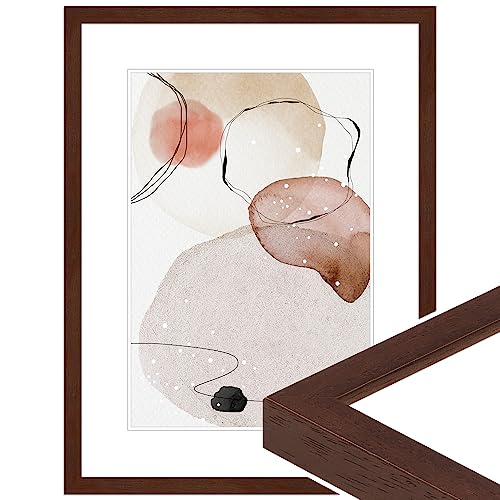 WANDStyle Bilderrahmen Nussbaum-Optik 18x24 cm aus Holz im Stil Modern mit Aufsteller und Aufhänger, Fotorahmen Made in Germany - H950 WANDStyle Bilderrahmen Nussbaum-Optik 18x24 cm aus Holz im Stil Modern mit Aufsteller und Aufhänger, Fotorahmen Made in Germany - H950 von WANDStyle