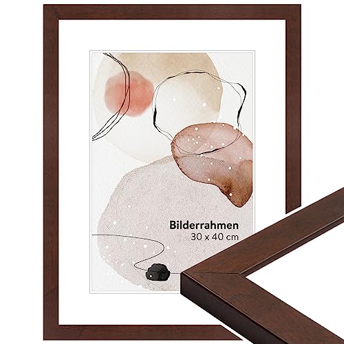 WANDStyle Bilderrahmen Nussbaum-Optik 40x60 cm aus Holz im Stil Modern zum Aufhängen, Posterrahmen Made in Germany - H430 WANDStyle Bilderrahmen Nussbaum-Optik 40x60 cm aus Holz im Stil Modern zum Aufhängen, Posterrahmen Made in Germany - H430 von WANDStyle
