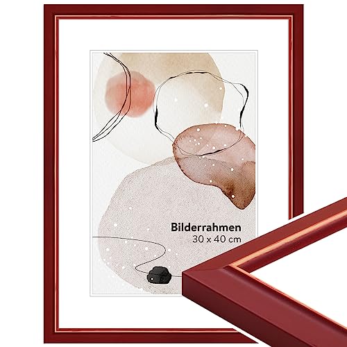WANDStyle Bilderrahmen Rot 20x20 cm quadratisch aus Holz im Landhaus-Stil zum Aufhängen, Fotorahmen Made in Germany - H340 WANDStyle Bilderrahmen Rot 20x20 cm quadratisch aus Holz im Landhaus-Stil zum Aufhängen, Fotorahmen Made in Germany - H340 von WANDStyle