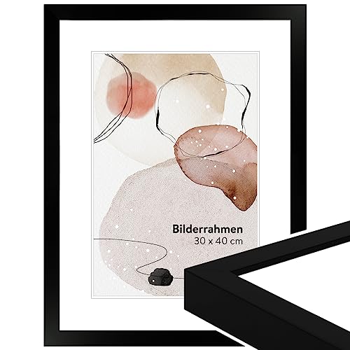 WANDStyle Bilderrahmen Schwarz 20x30 cm aus Holz im Stil Modern zum Aufhängen, Fotorahmen Made in Germany - H960 WANDStyle Bilderrahmen Schwarz 20x30 cm aus Holz im Stil Modern zum Aufhängen, Fotorahmen Made in Germany - H960 von WANDStyle