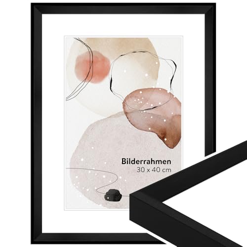 WANDStyle Bilderrahmen Schwarz 30x30 cm quadratisch aus Holz im Vintage-Stil zum Aufhängen, Fotorahmen Made in Germany - H790 WANDStyle Bilderrahmen Schwarz 30x30 cm quadratisch aus Holz im Vintage-Stil zum Aufhängen, Fotorahmen Made in Germany - H790 von WANDStyle