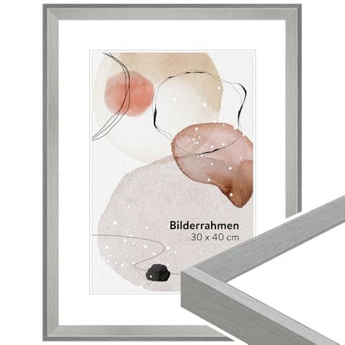 WANDStyle Bilderrahmen Silber 18x24 cm aus Holz im Vintage-Stil mit Aufsteller und Aufhänger, Fotorahmen Made in Germany - H790 WANDStyle Bilderrahmen Silber 18x24 cm aus Holz im Vintage-Stil mit Aufsteller und Aufhänger, Fotorahmen Made in Germany - H790 von WANDStyle
