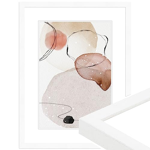 WANDStyle Bilderrahmen Weiß, gemasert 15x20 cm aus Holz im Stil Modern mit Aufsteller und Aufhänger, Fotorahmen Made in Germany - H950 WANDStyle Bilderrahmen Weiß, gemasert 15x20 cm aus Holz im Stil Modern mit Aufsteller und Aufhänger, Fotorahmen Made in Germany - H950 von WANDStyle