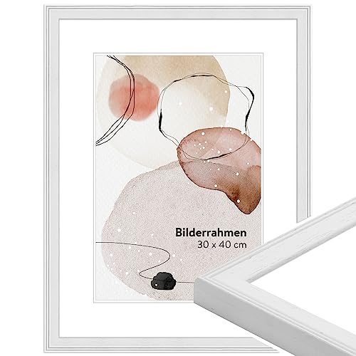WANDStyle Bilderrahmen Weiß 18x24 cm aus Holz im Stil Modern mit Aufsteller und Aufhänger, Fotorahmen Made in Germany - H320 WANDStyle Bilderrahmen Weiß 18x24 cm aus Holz im Stil Modern mit Aufsteller und Aufhänger, Fotorahmen Made in Germany - H320 von WANDStyle