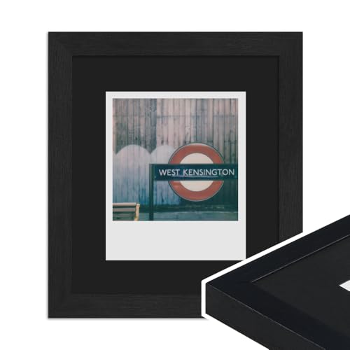 WANDStyle Polaroid Bilderrahmen Schwarz, für 1 Sofortbild, aus Holz, im Stil Modern, zum Aufhängen, Made in Germany - H950 von WANDStyle