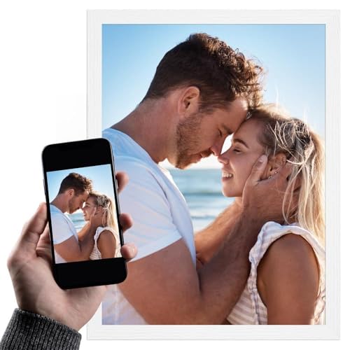 WANDStyle individueller Fotodruck mit Rahmen aus Holz, personalisiertes Bild im Bilderrahmen Weiß 15x21 cm DIN A5, Made in Germany - H300 WANDStyle individueller Fotodruck mit Rahmen aus Holz, personalisiertes Bild im Bilderrahmen Weiß 15x21 cm DIN A5, Made in Germany - H300 von WANDStyle