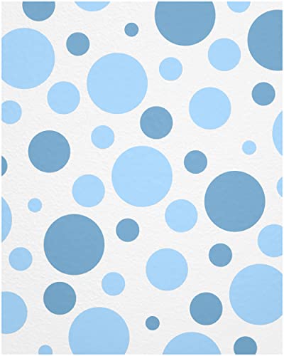 WANDfee Wandtattoo Punkte I Farbwunsch I pastell blau I Wandsticker Wandaufkleber Wanddeko für Kinderzimmer Babyzimmer Mädchen Junge von WANDfee