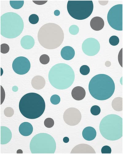 WANDfee Wandtattoo Punkte I mint grau I Wandsticker Wandaufkleber Wanddeko für Kinderzimmer Babyzimmer Mädchen Junge von WANDfee