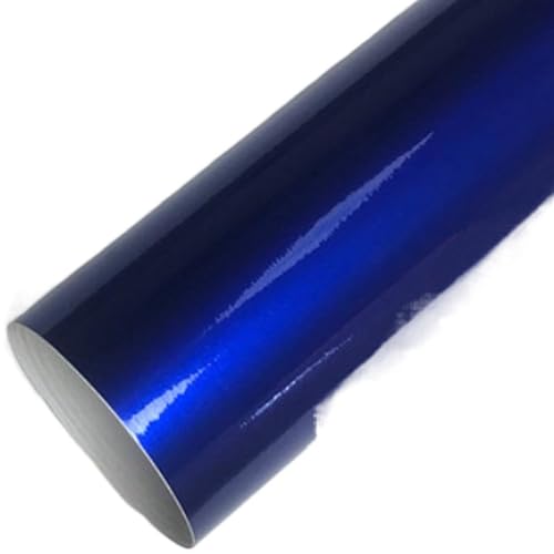 Autofolie 14 Arten blaue Kohlefaser-Autoaufkleber, Vinylfolie, glänzend, matt, Chrom, Verpackungsfolie, Autoaufkleber, Styling, Roller, Motorrad Car Wrapping Folie(Pearl metallic,10CM X 152CM) von WANGBINGXING