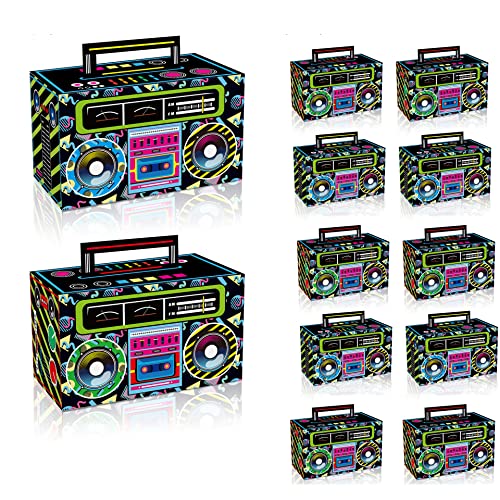 WANGCL 12 Stück 80er Jahre Party Favor Boxen Retro Radio Dekorationen Tafelaufsätze für 1980er Jahre Thema Hip Hop Musik Geburtstag Party Supplies WANGCL 12 Stück 80er Jahre Party Favor Boxen Retro Radio Dekorationen Tafelaufsätze für 1980er Jahre Thema Hip Hop Musik Geburtstag Party Supplies von WANGCL