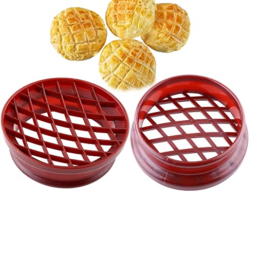 WANGCL 2 Stück Ananas-Dutt-Formen Gitterpresse Kunststoff Brot Kuchen Form für Teigpresse Küche Gebäck DIY Backen WANGCL 2 Stück Ananas-Dutt-Formen Gitterpresse Kunststoff Brot Kuchen Form für Teigpresse Küche Gebäck DIY Backen von WANGCL