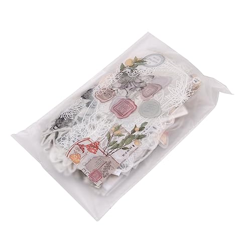 WANGCL 260 Stück Scrapbooking Aufkleber Set - Vintage Blumen & Pflanzen Muster - Papierreusabel für Kalender, Grußkarten, Laptops, Handys & mehr von WANGCL
