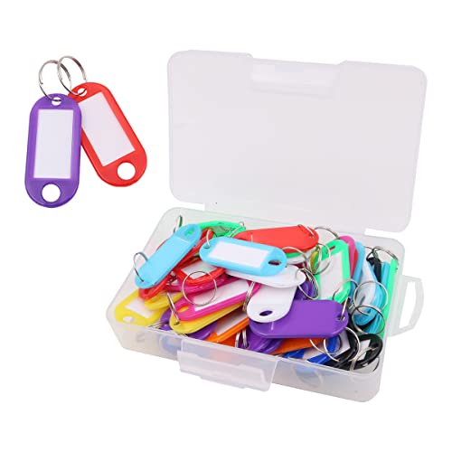 WANGCL 50 Schlüsselanhänger beschreibbar mit Etiketten Schlüsselanhänger und Schlüsselplatten mit Ring für Home Office Pet ID Gepäckanhänger WANGCL 50 Schlüsselanhänger beschreibbar mit Etiketten Schlüsselanhänger und Schlüsselplatten mit Ring für Home Office Pet ID Gepäckanhänger von WANGCL