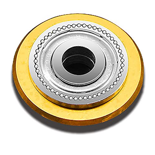WANGCL Fliesenschneiderrad aus Wolframkarbid, hohe Härte, Legierung, geeignet für Glasschneider, Handfliesenschneider, Mosaikschneider, Gold, 50.000 m WANGCL Fliesenschneiderrad aus Wolframkarbid, hohe Härte, Legierung, geeignet für Glasschneider, Handfliesenschneider, Mosaikschneider, Gold, 50.000 m von WANGCL