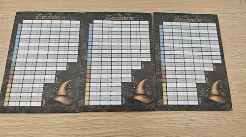WANGDEFA 3 Stück Wizard Kartenspiel Block A6 Spiel Wizard Der Block Der Wahrheit mit 50 Blätter Gut Lesbar und übersichtlich Gestaltet Für Senioren Kinder Geeiqnet Familien Partys von WANGDEFA