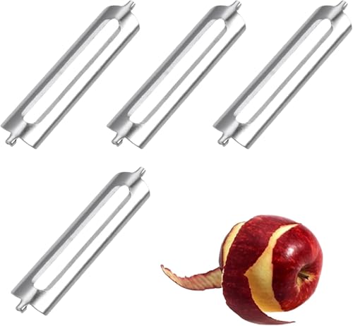 4 Stück Schäler Ersatzklinge, Spargelschäler Ersatzklingenes, Edelstähle Orangenschäler, Kartoffelschäler, Turbo Schäler, für Gemüse, Orangen, Flachschliff und Profischäler 4 Stück Schäler Ersatzklinge, Spargelschäler Ersatzklingenes, Edelstähle Orangenschäler, Kartoffelschäler, Turbo Schäler, für Gemüse, Orangen, Flachschliff und Profischäler von WANGENPING
