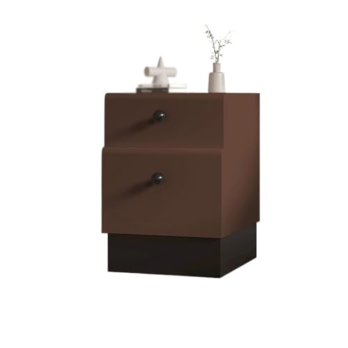 WANGHAI-666 Kommode Braun Home Schlafzimmer Gästezimmer Kleiner Nachttisch aus Holz Schmaler Seiten-Mezzanine-Schrank(Groß) von WANGHAI-666