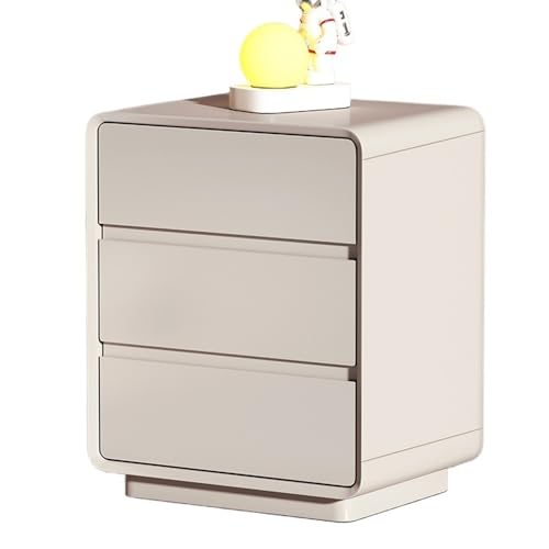 WANGHAI-666 Kommode Khaki Farbe DREI schublade Nachttisch Familie Wohnzimmer Schlafzimmer Studie Kleine Lagerung Schrank Holz(3XL) von WANGHAI-666