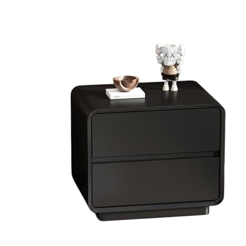 WANGHAI-666 Kommode Schwarz Lack Doppel Nachttisch Home Wohnzimmer Schlafzimmer Studie Kleine Lagerung Schrank Holz(XL) von WANGHAI-666