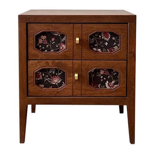 WANGHAI-666 Kommode Vintage Nachttisch Dekorative gemusterte Schubladen Holz niedriger Schrank mit Rillen Schlafzimmer Lagerung WANGHAI-666 Kommode Vintage Nachttisch Dekorative gemusterte Schubladen Holz niedriger Schrank mit Rillen Schlafzimmer Lagerung von WANGHAI-666